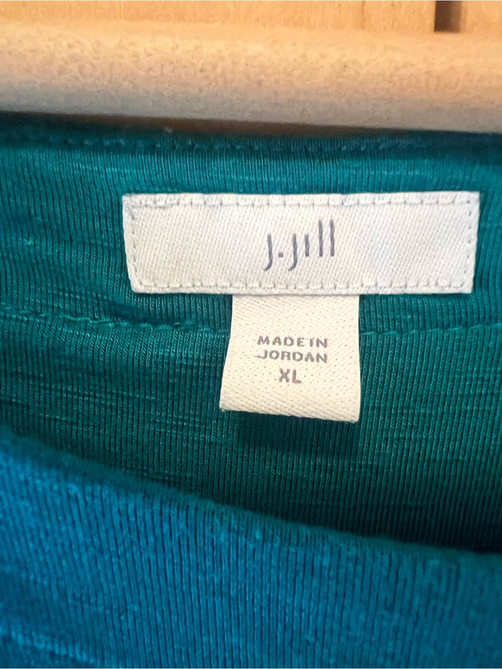J. Jill Boatneck Elliptical Knit Maxi Dress Sleeveless with Pockets Teal XL - Picture 5 of 10
